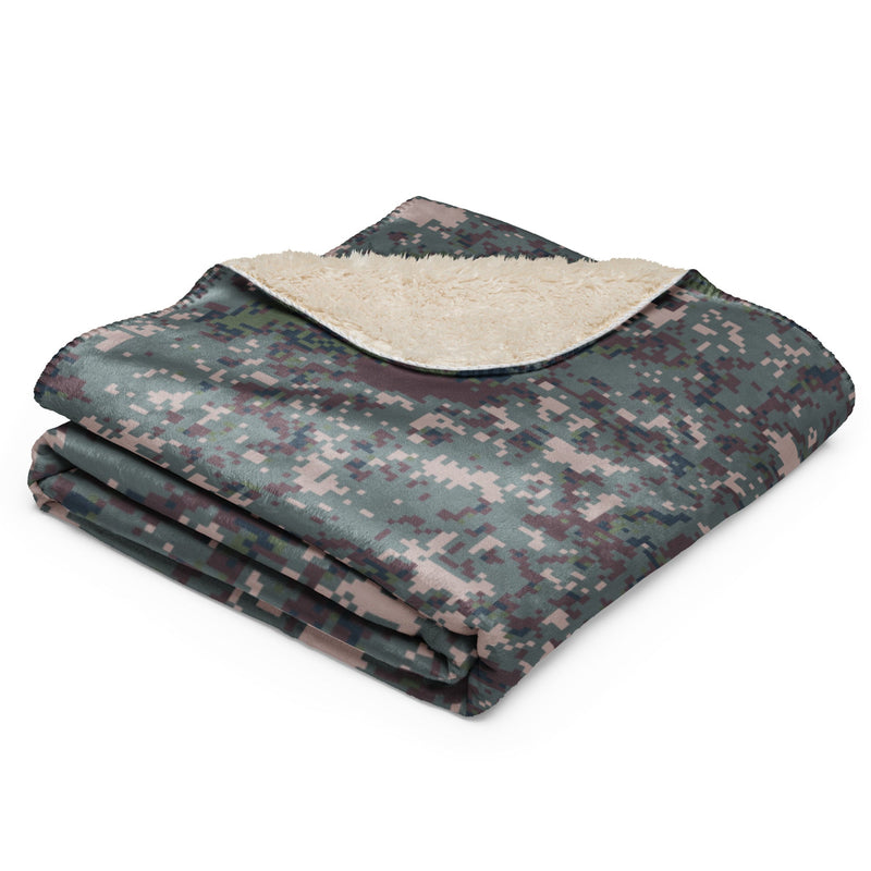 Digital Granite South Korean CAMO Sherpa Blanket