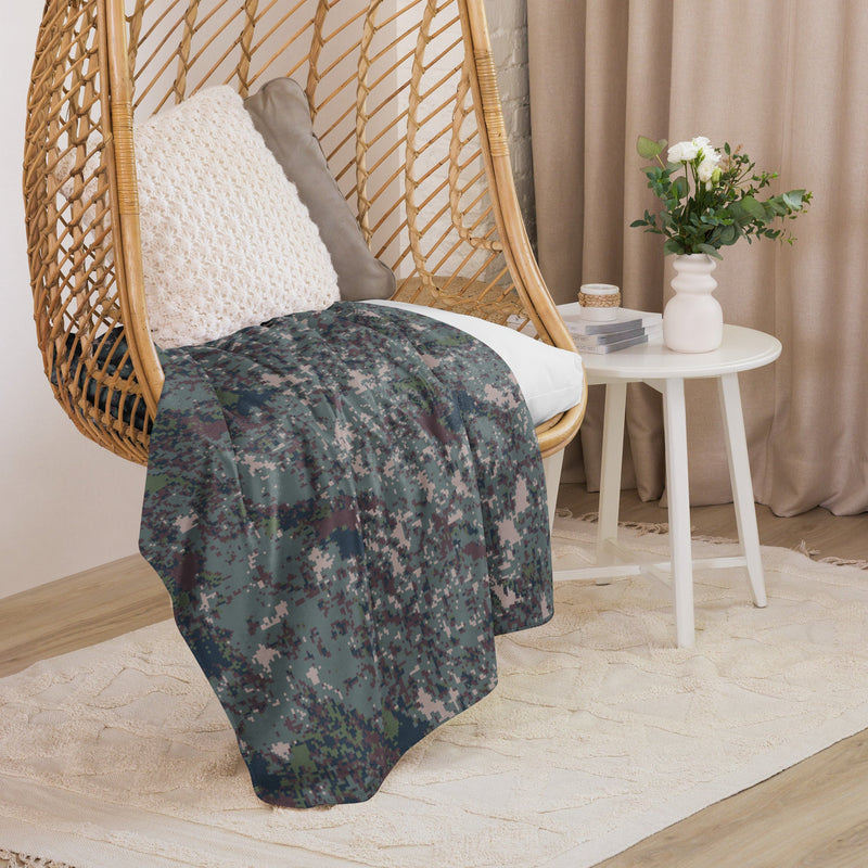 Digital Granite South Korean CAMO Sherpa Blanket