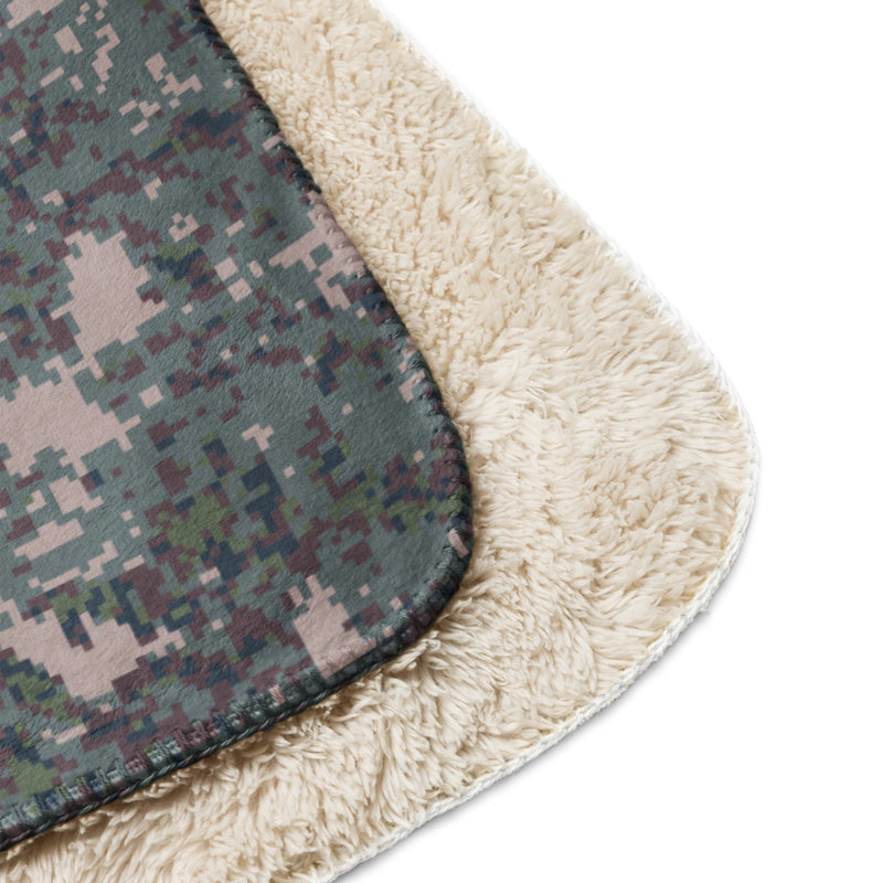 Digital Granite South Korean CAMO Sherpa Blanket