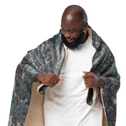 Digital Granite South Korean CAMO Sherpa Blanket