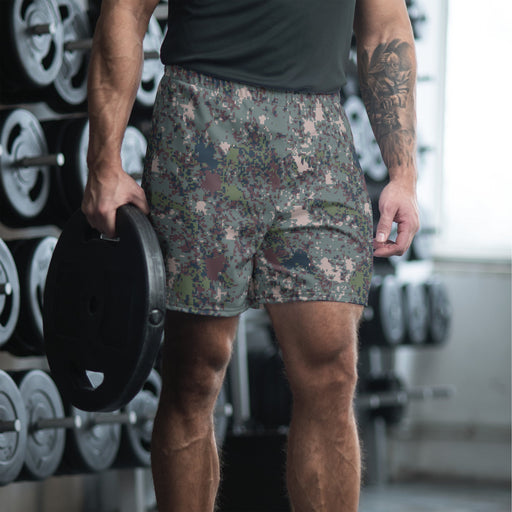 Digital Granite South Korean CAMO Unisex Athletic Long Shorts - XS