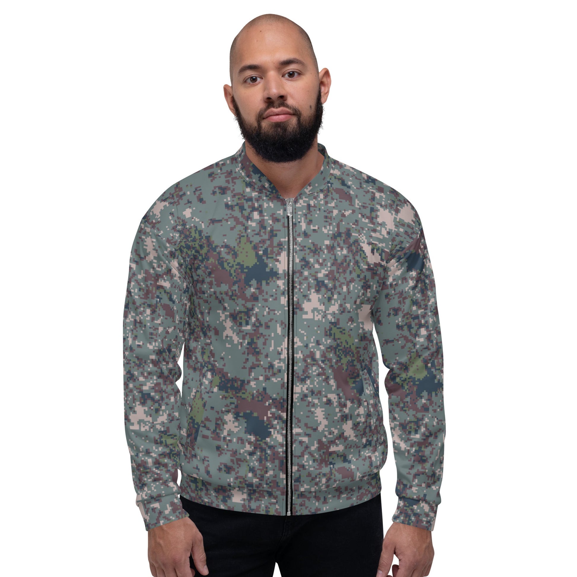 South Korean ROK Digital Granite CAMO Unisex Bomber Jacket - Jackets