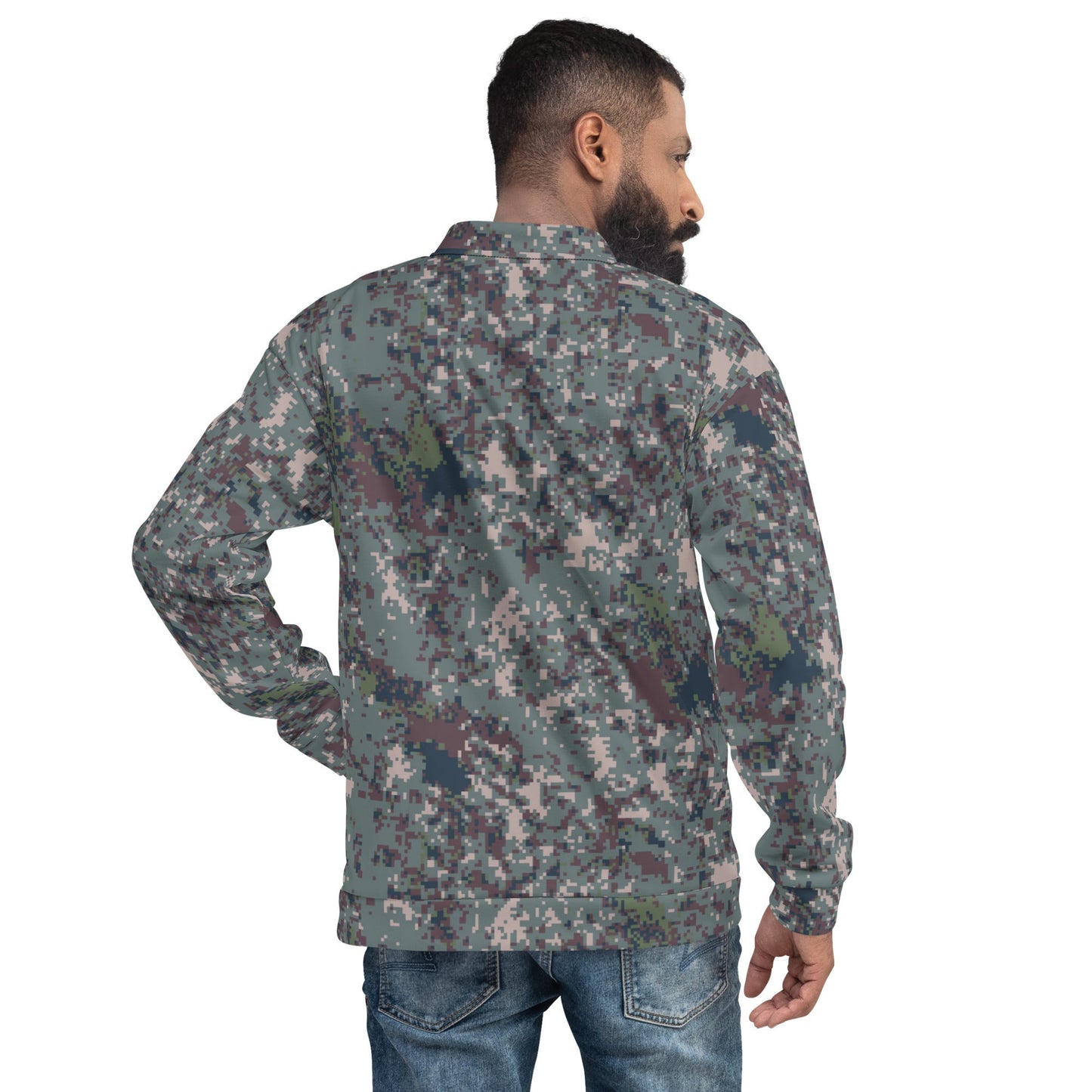 South Korean ROK Digital Granite CAMO Unisex Bomber Jacket - Jackets