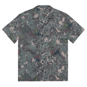 Digital Granite South Korean CAMO Unisex Short-Sleeve Button Shirt - 2XS - Button-Up