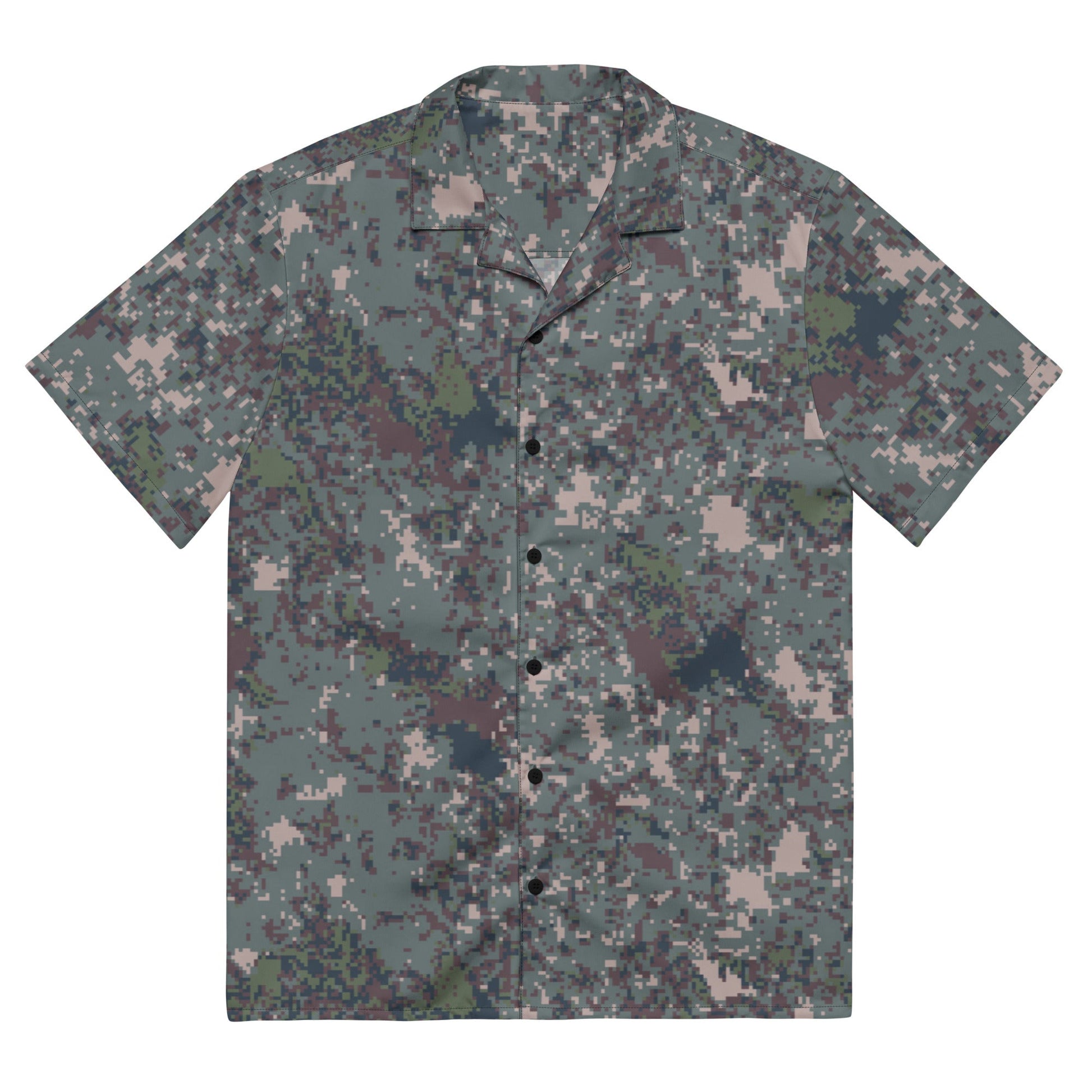 South Korean ROK Digital Granite CAMO Unisex button shirt - 2XS - Button Shirts