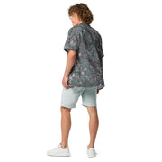 Digital Granite South Korean CAMO Unisex Short-Sleeve Button Shirt - Button-Up