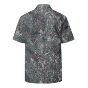 Digital Granite South Korean CAMO Unisex Short-Sleeve Button Shirt - Button-Up