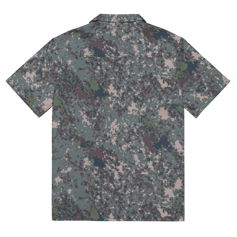 Digital Granite South Korean CAMO Unisex Short-Sleeve Button Shirt - Button-Up