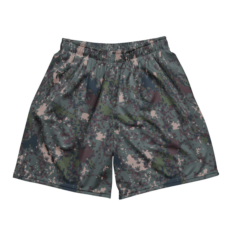 Digital Granite South Korean CAMO Unisex Mesh Shorts - 2XS