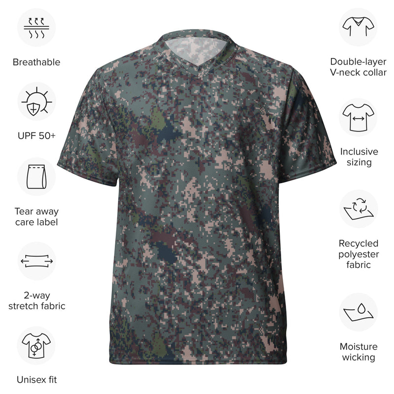 Digital Granite South Korean CAMO Unisex Sports Jersey