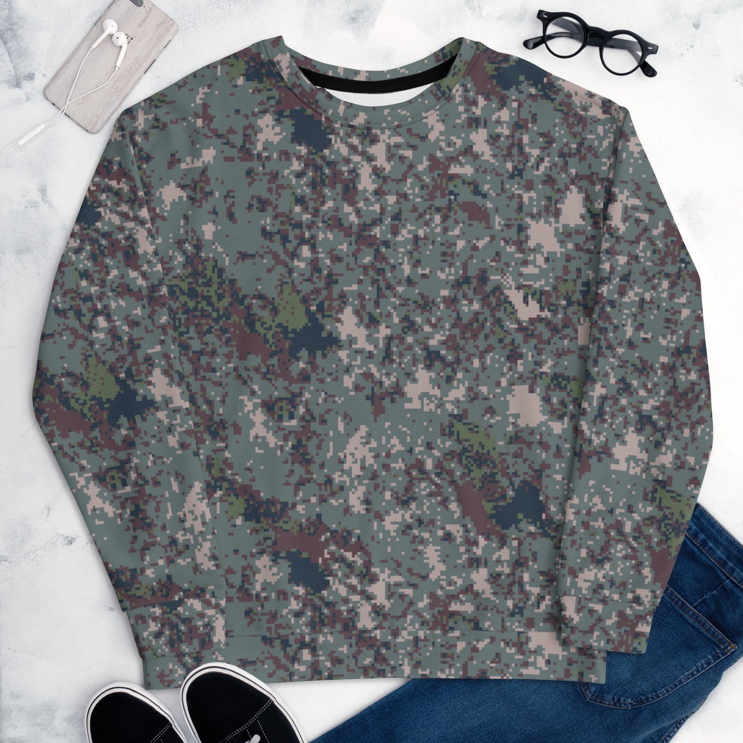 South Korean ROK Digital Granite CAMO Unisex Sweatshirt