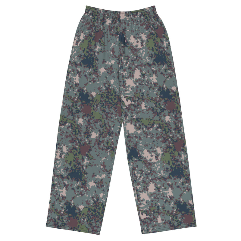Digital Granite South Korean CAMO Unisex Wide-Leg Leisure Pants - 2XS - Pant