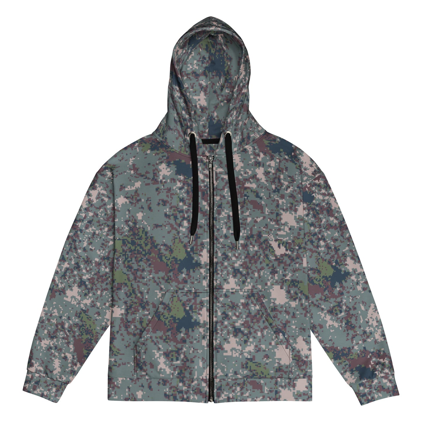 South Korean ROK Digital Granite CAMO Unisex zip hoodie - 2XS - Zip Hoodies