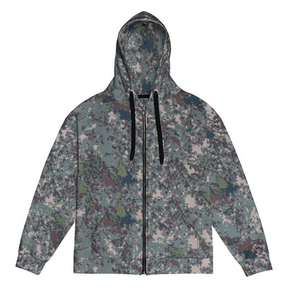South Korean ROK Digital Granite CAMO Unisex zip hoodie - 2XS - Zip Hoodies