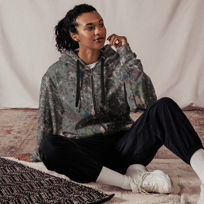 South Korean ROK Digital Granite CAMO Unisex zip hoodie - Zip Hoodies