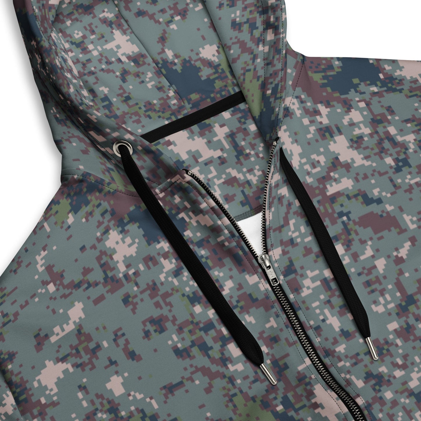 South Korean ROK Digital Granite CAMO Unisex zip hoodie - Zip Hoodies