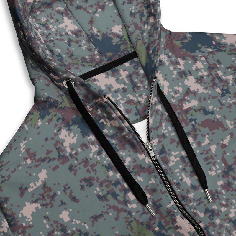 Digital Granite South Korean CAMO Unisex Zip Hoodie