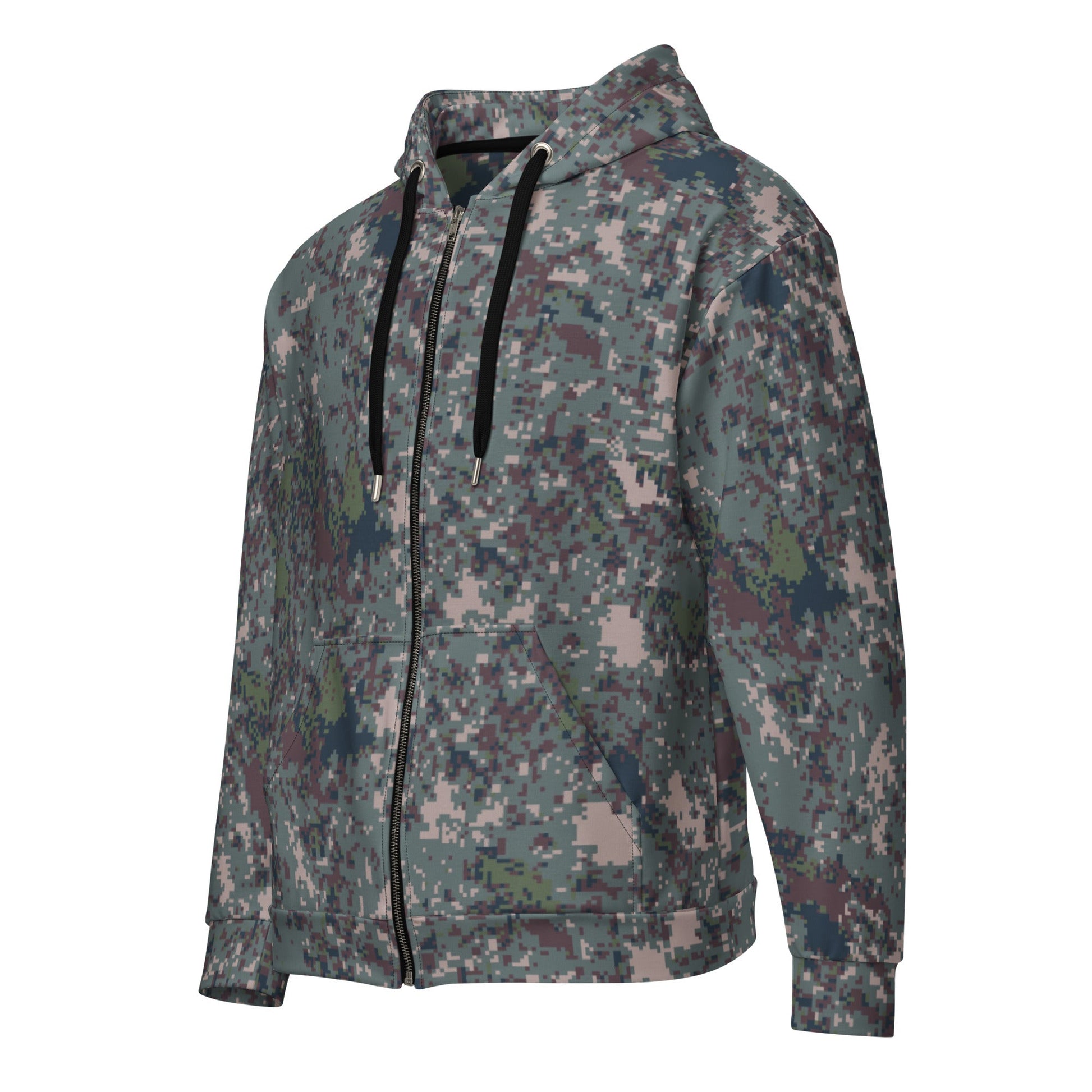 South Korean ROK Digital Granite CAMO Unisex zip hoodie - Zip Hoodies