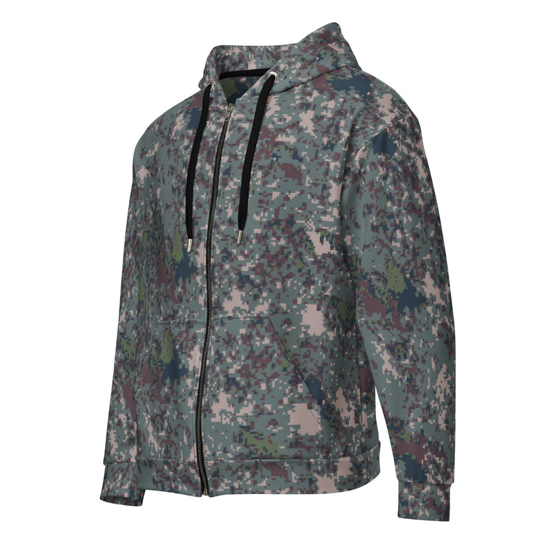 Digital Granite South Korean CAMO Unisex Zip Hoodie