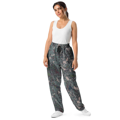 South Korean ROK Digital Granite CAMO Wide-leg joggers - Joggers