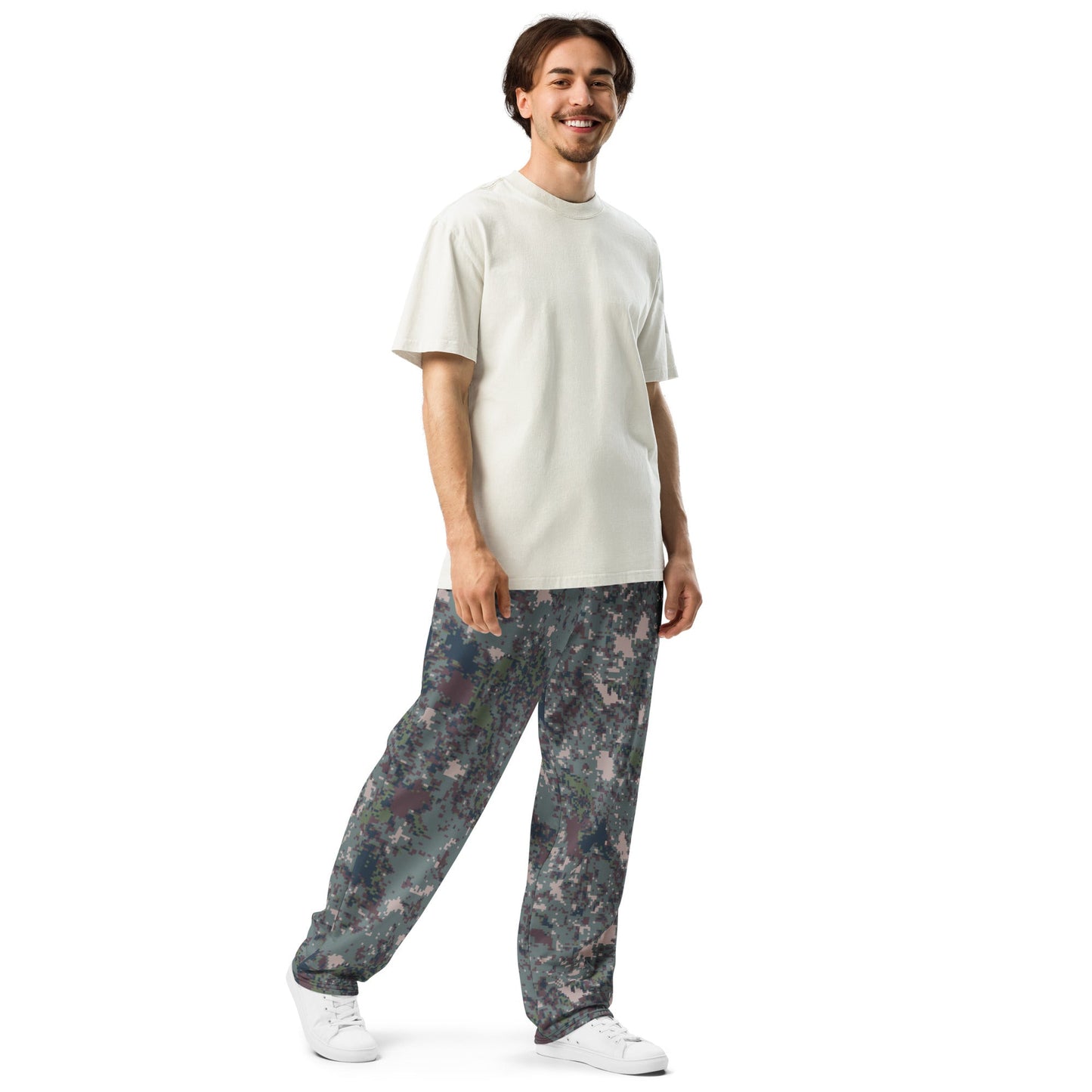 South Korean ROK Digital Granite CAMO Wide-leg joggers - Joggers
