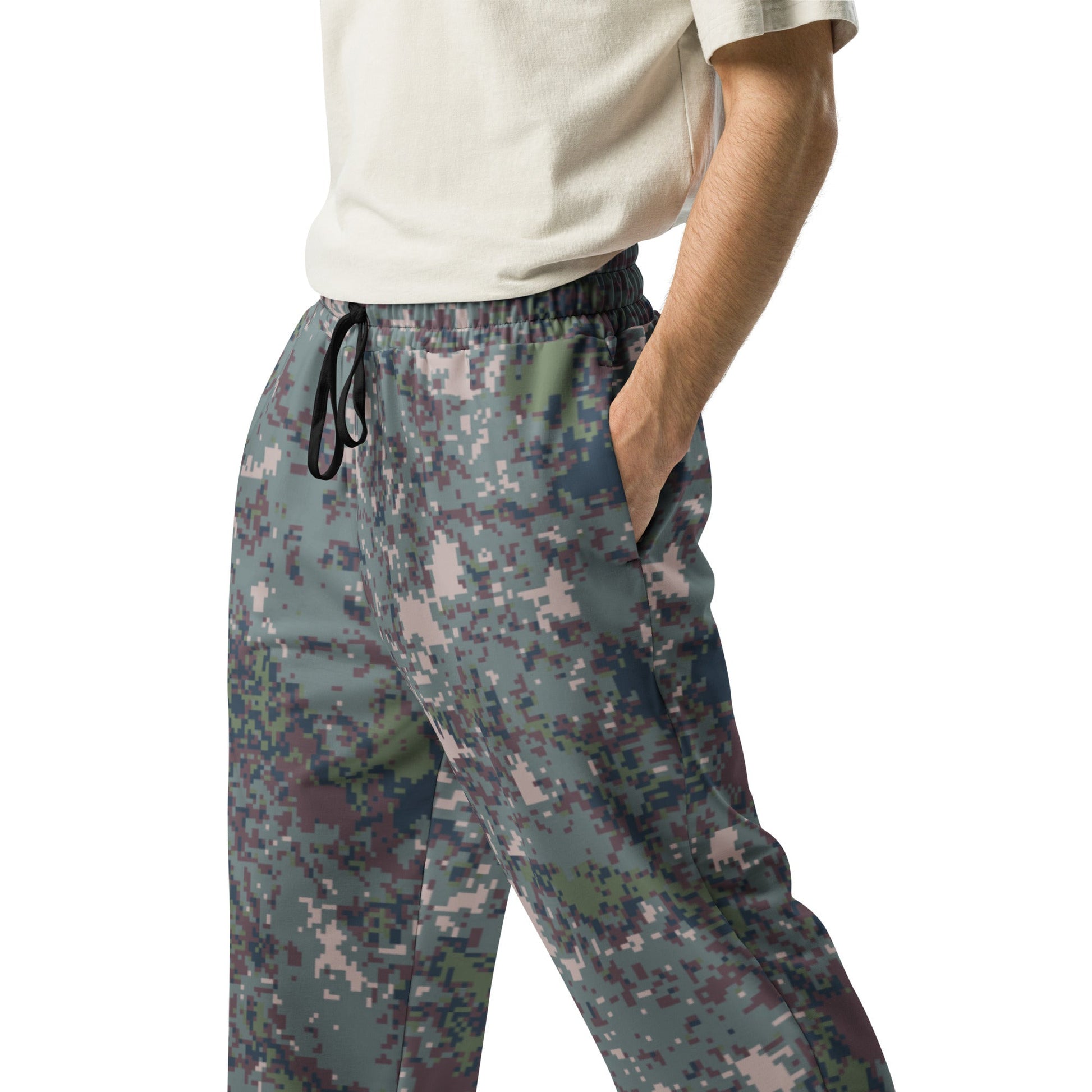 South Korean ROK Digital Granite CAMO Wide-leg joggers - Joggers