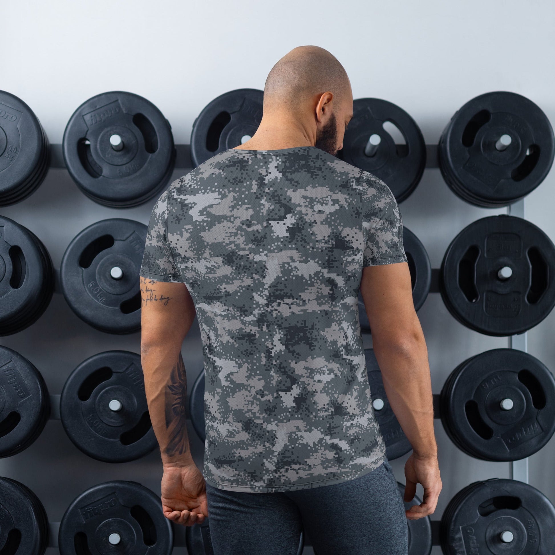 South Korean ROK Digital Salvage & Rescue CAMO Mens Athletic T-shirt - T-Shirts