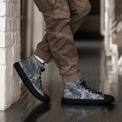 Digital Salvage & Rescue South Korean CAMO Mens High-Top Canvas Shoes - 5