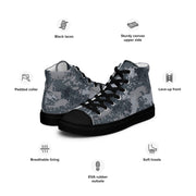 Digital Salvage & Rescue South Korean CAMO Mens High-Top Canvas Shoes