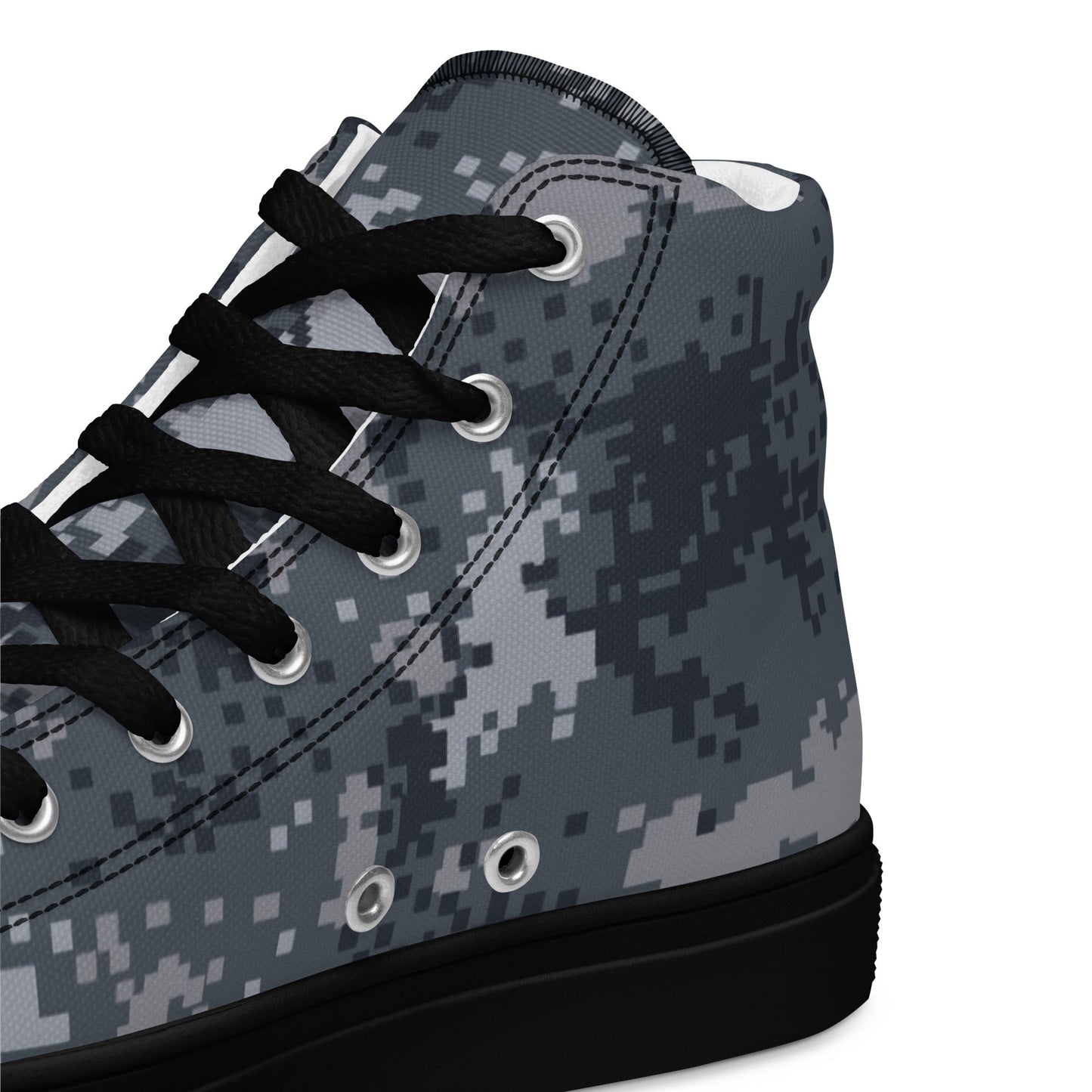 South Korean ROK Digital Salvage & Rescue CAMO Mens high top canvas shoes - High Top Canvas Shoes