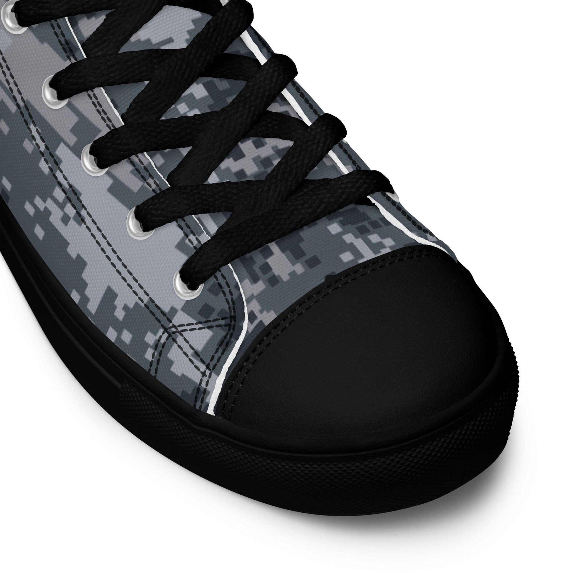 South Korean ROK Digital Salvage & Rescue CAMO Mens high top canvas shoes - High Top Canvas Shoes