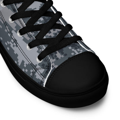 South Korean ROK Digital Salvage & Rescue CAMO Mens high top canvas shoes - High Top Canvas Shoes