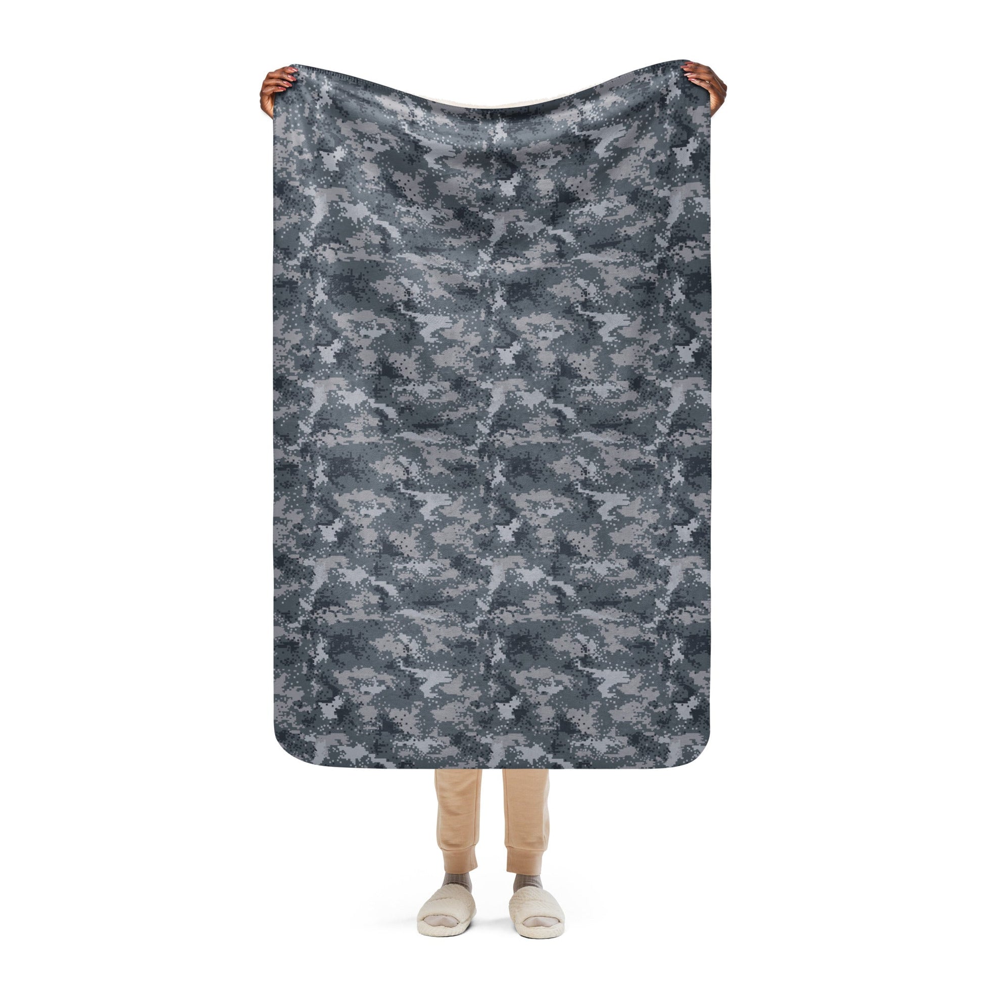 South Korean ROK Digital Salvage & Rescue CAMO Sherpa blanket - 37″×57″ - Blankets