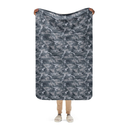 South Korean ROK Digital Salvage & Rescue CAMO Sherpa blanket - 37″×57″ - Blankets