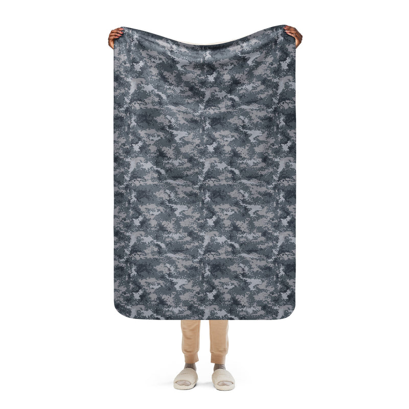 Digital Salvage & Rescue South Korean CAMO Sherpa Blanket - 37″×57″