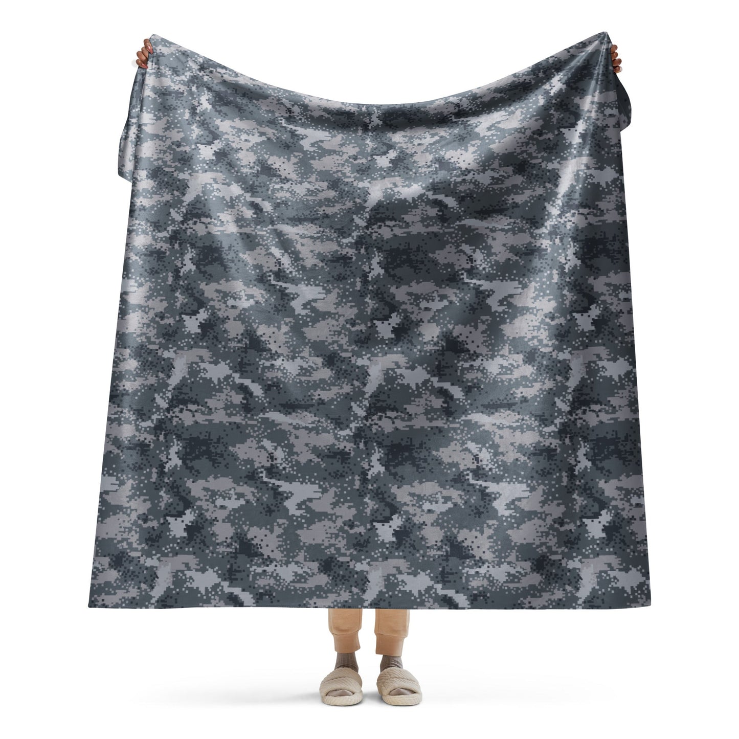 South Korean ROK Digital Salvage & Rescue CAMO Sherpa blanket - 60″×80″ - Blankets