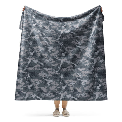 South Korean ROK Digital Salvage & Rescue CAMO Sherpa blanket - 60″×80″ - Blankets