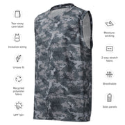 Digital Salvage & Rescue South Korean CAMO Unisex Basketball Jersey