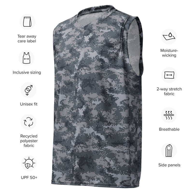 Digital Salvage & Rescue South Korean CAMO Unisex Basketball Jersey