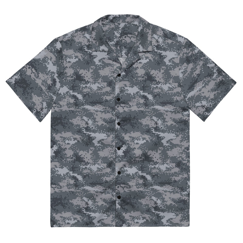 Digital Salvage & Rescue South Korean CAMO Unisex Short-Sleeve Button Shirt - 2XS - Button-Up