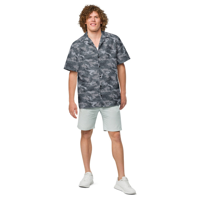 Digital Salvage & Rescue South Korean CAMO Unisex Short-Sleeve Button Shirt - Button-Up