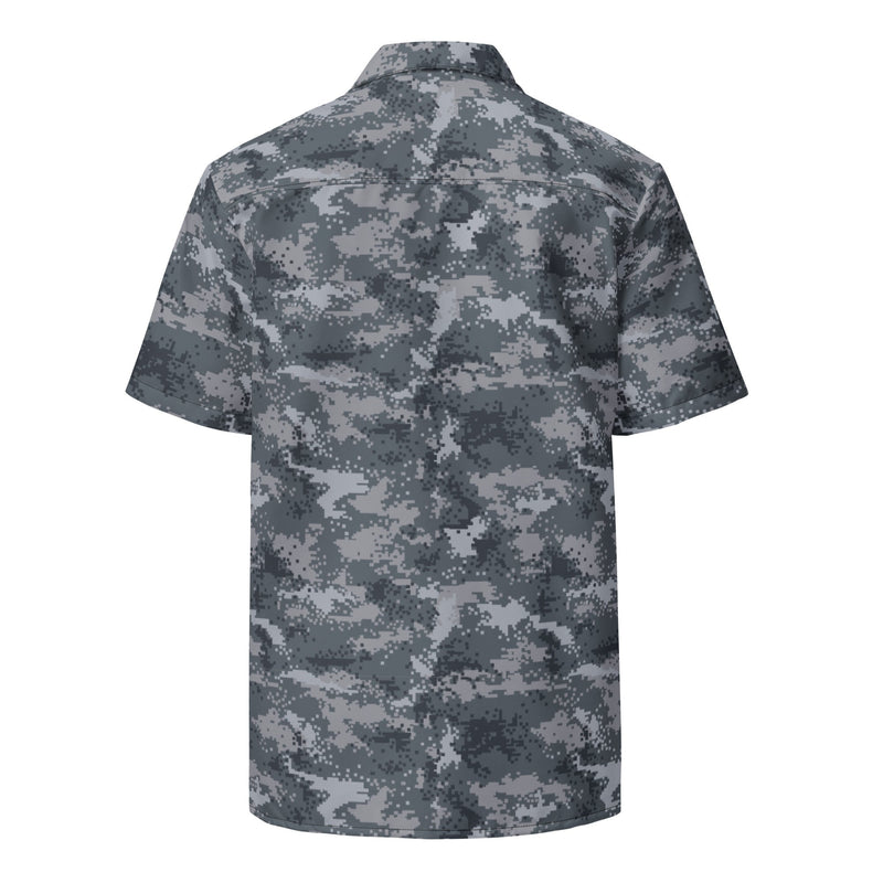 Digital Salvage & Rescue South Korean CAMO Unisex Short-Sleeve Button Shirt - Button-Up