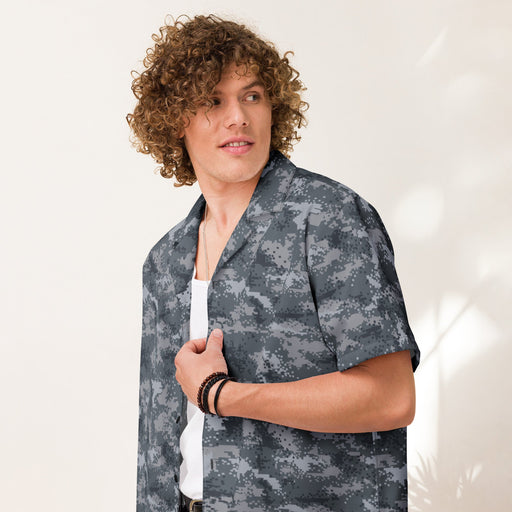 Digital Salvage & Rescue South Korean CAMO Unisex Short-Sleeve Button Shirt - Button-Up