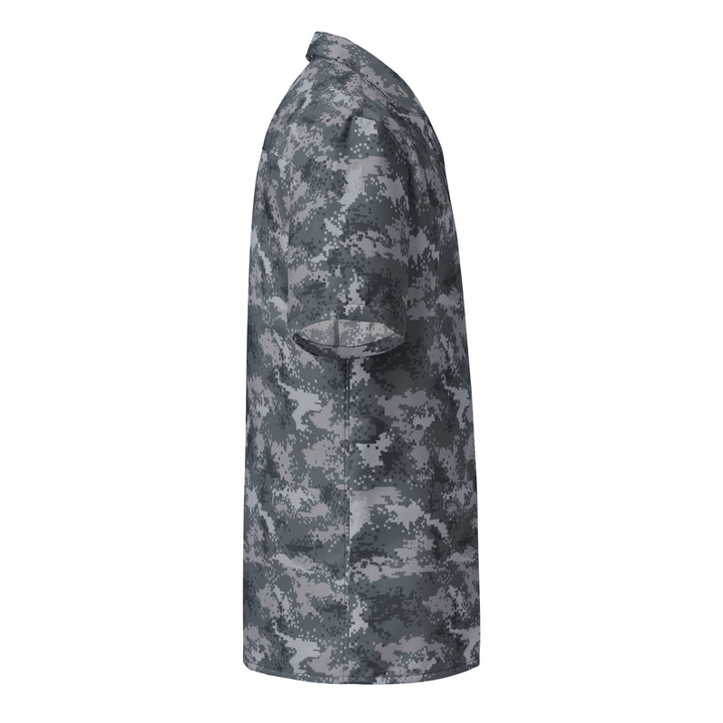 Digital Salvage & Rescue South Korean CAMO Unisex Short-Sleeve Button Shirt - Button-Up