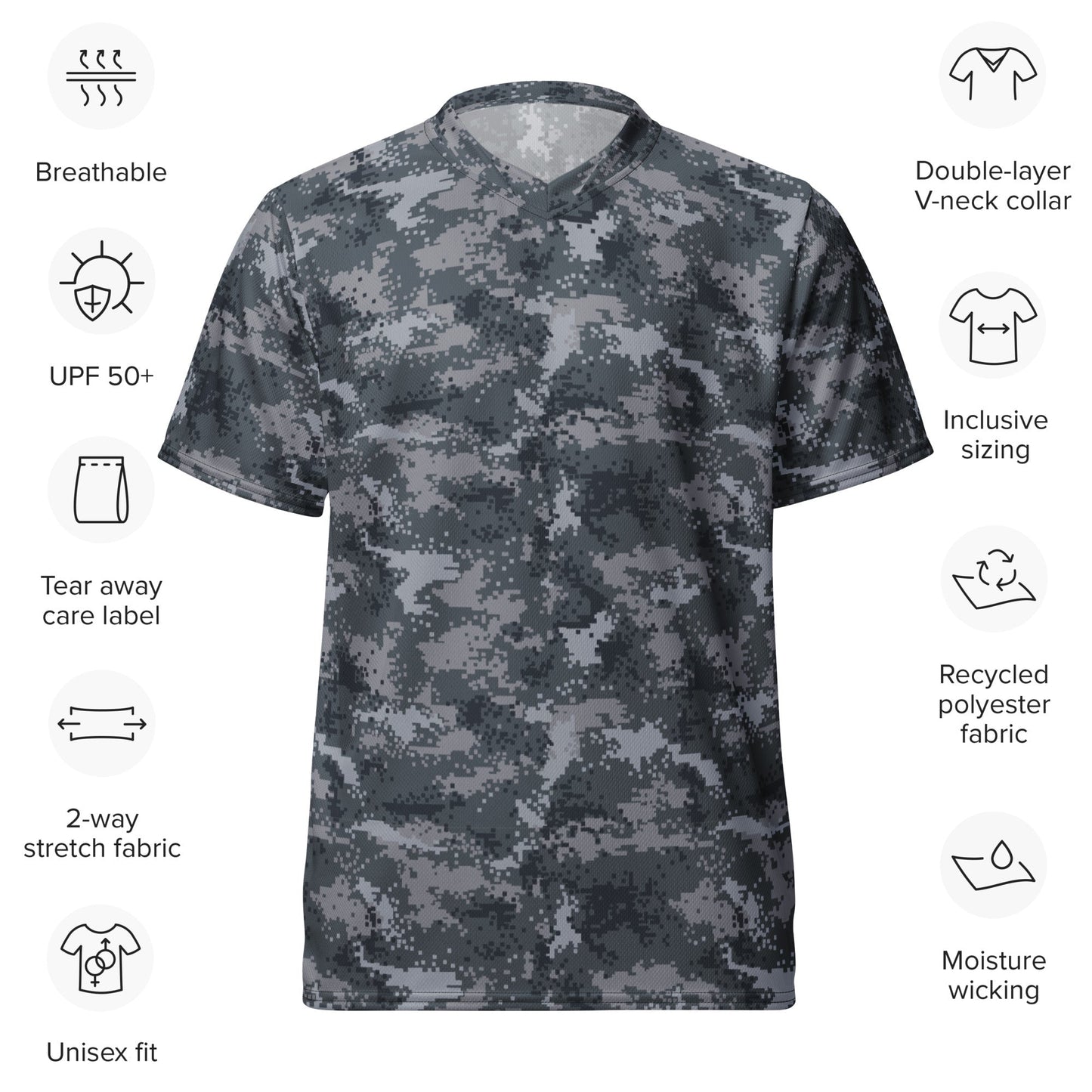 South Korean ROK Digital Salvage & Rescue CAMO unisex sports jersey - Sports Jerseys