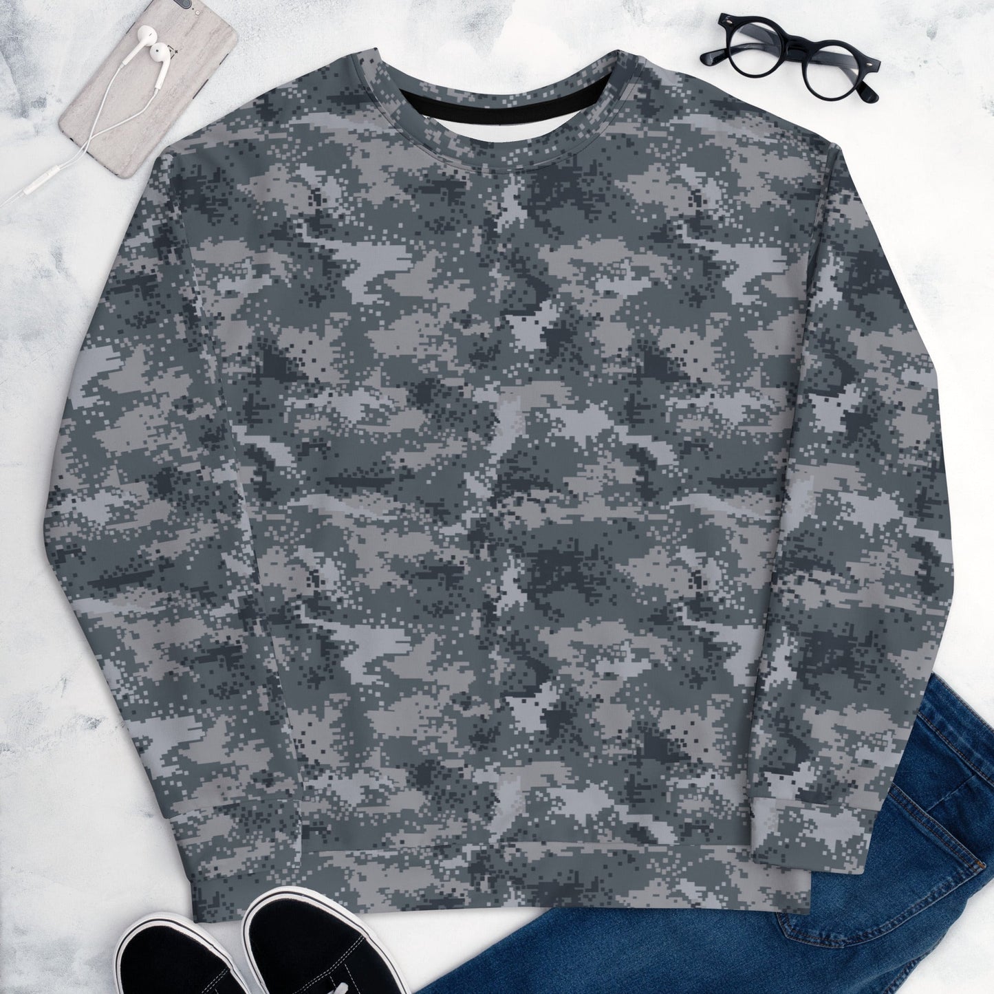 South Korean ROK Digital Salvage & Rescue CAMO Unisex Sweatshirt - Sweatshirts