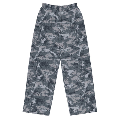 South Korean ROK Digital Salvage & Rescue CAMO unisex wide-leg pants - 2XS - Wide-leg Pants
