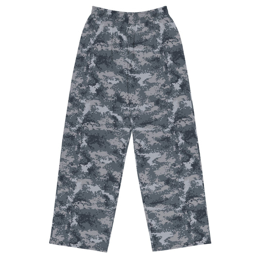 South Korean ROK Digital Salvage & Rescue CAMO unisex wide-leg pants - 2XS - Wide-leg Pants
