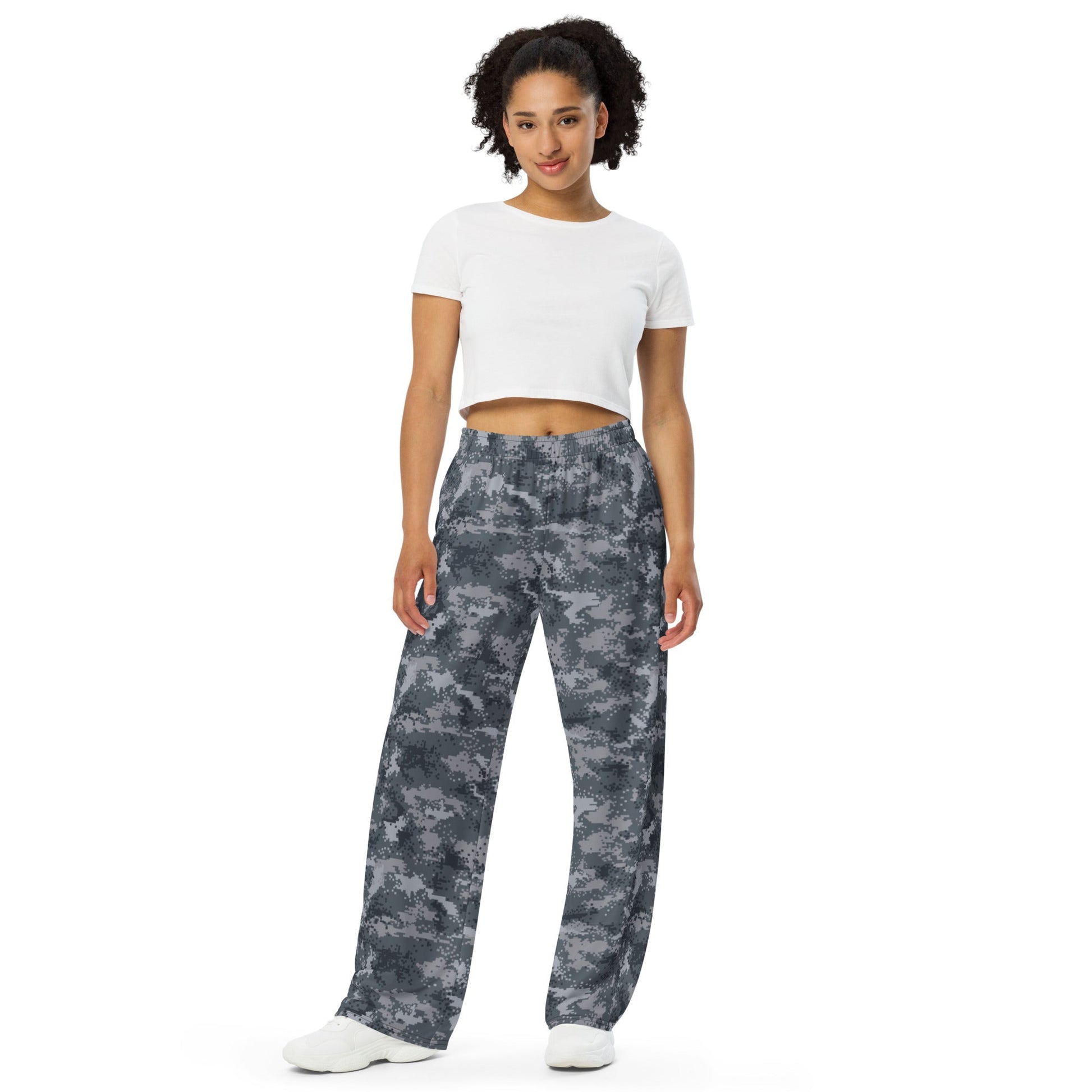 South Korean ROK Digital Salvage & Rescue CAMO unisex wide-leg pants - Wide-leg Pants