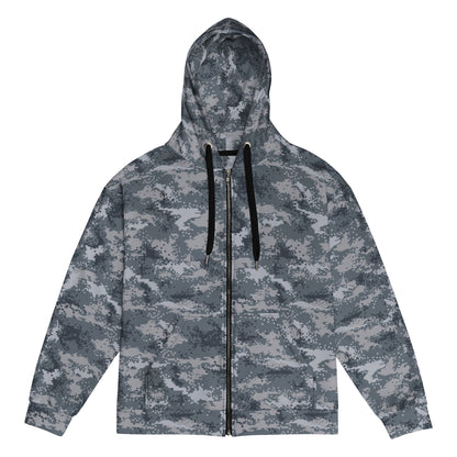 South Korean ROK Digital Salvage & Rescue CAMO Unisex zip hoodie - 2XS - Zip Hoodies